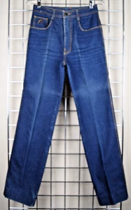Vintage Jordache Horsehead Jeans 26 x 30 70er blau gerades Bein High Waist Fade - Bild 1 von 18