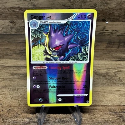 2008 POKEMON DP STORMFRONT GENGAR #18 REVERSE FOIL HOLO - Image 1 of 4