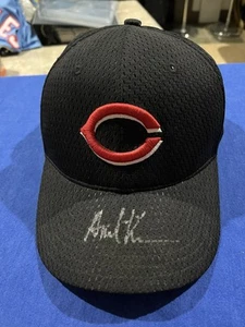 Austin Kearns Cincinnati Reds Game Used BP Baseball Hat Signed - Picture 1 of 5