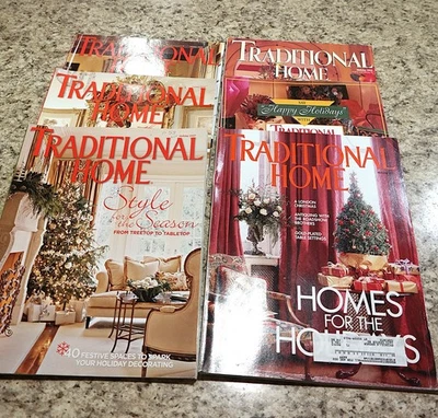 Lot Of 6 Traditional Home Magazine 1993 - 2007 Holiday Christmas Issues - Image 1 of 4