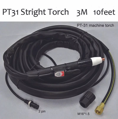 Air Plasma Cutter Cutting Gun 3m &10 Feet Fit PT-31 Plasma Torch CUT40/50 PT31 - Image 1 of 4