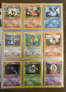 1999 Pokemon TCG Complete Base Unlimited Common & Uncommon Card Set LP - Picture 1 of 16