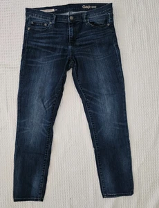 Gap Jeans Damen Girlfriend Stretch Medium Wash Blau Denim Größe 28 - Bild 1 von 6