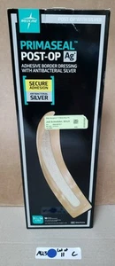 MEDLINE PRIMASEAL POST OP AG+ ADHESIVE BORDER DRESSING MSCPS314 BOX OF 10 ! C - Picture 1 of 2