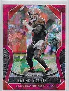 2019 Panini Prizm Red Cracked Ice Prizm Baker Mayfield #88 Browns - Picture 1 of 2