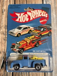 Hot Wheels 56 Hi-Tail Hauler Sealed On Card 1981 Blue Hong Kong 9647 Vintage - Picture 1 of 7