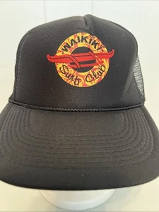 Waikiki Surf Club Truckermütze Ausleger Kanu Paddel Hawaii Hawaii schwarz Cap - Bild 1 von 9