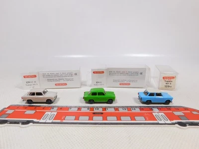 3X Wiking H0 1:87 Pkw Trabant 601 S 129 01 129 13 129 02 16 Mint+Box #EE914-0,5 - Immagine 1 di 4