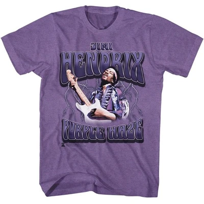 Camisa de música Jimi Hendrix Purple Haze Lightning Foto 1 de 3