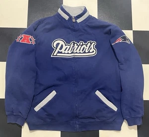 Chaqueta polar suave con cremallera completa Pro Line New England Patriots talla XL, Y2K vintage - Imagen 1 de 3