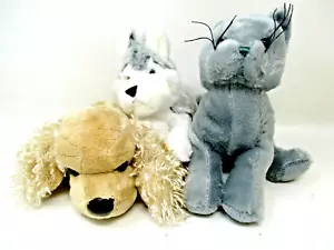 Ganz Webkinz Plush Charcoal Cat American Cocker Lil Kinz Husky  Dog no codes - Picture 1 of 9