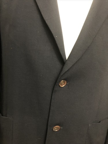 Cappotto sportivo uomo Burberry’s blu navy misto lana taglia 43L