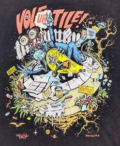 VINTAGE 2007 VOLCOM Jimbo JIM PHILLIPS Featured Artist T Shirt Santa Cruz Skate - Picture 1 of 9