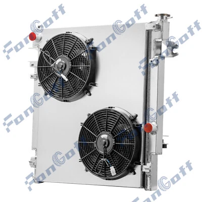 4-Row Radiator Shroud+Fan Fit 2010-2012 Dodge Ram 2500 3500 4500 6.7L L6 Diesel - Image 1 of 4
