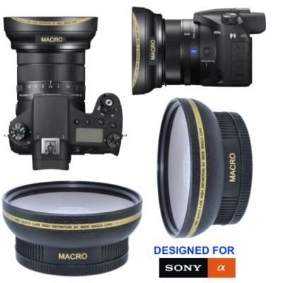 DEDICATED PRO 32K 72MM WIDE ANGLE MACRO LENS for SONY CYBER SHOT DSC-RX10 III  - Image 1 of 4