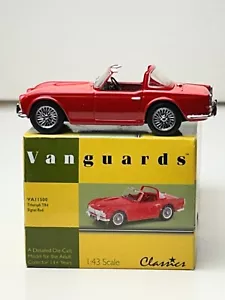 Vanguards 1:43 Scale Diecast Triumph TR4, Signal Red - Picture 1 of 19