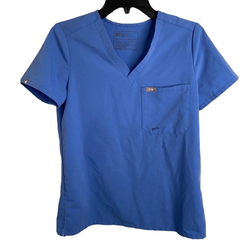 Figs women’s XS scrub top set of 2 blue shirt oversize loose fit style