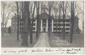 Castleton 1906, Vermont - FOTO REAL casa escolar - postal vintage - Imagen 1 de 2