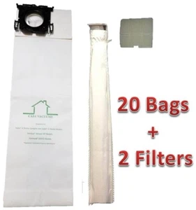 Casa Vacuums Brand replacement Sebo, Windsor Bag Filter Kit. 20 Bags + 2 Filters - Picture 1 of 5