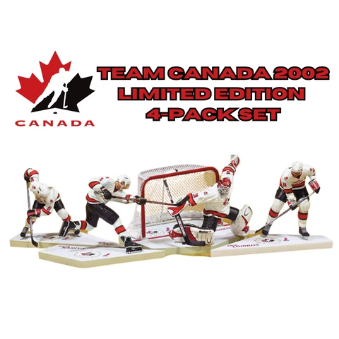 Mcfarlane NHL Team Canada 2002 Exclusive Limited Edition 4-Pack Set Figures Cover