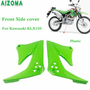Green Motorcycle Fuel Tank Side Fairing Cover Frame Plastic For Kawasaki KLX150 - Picture 1 of 10