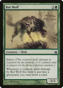 JUEGOS DE ADN MÁGICO Rot Wolf Mirrodin asediado Juego de Luz Magic Magic Wolf - Imagen 1 de 1