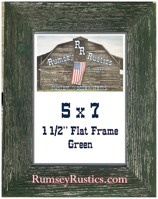 5x7" color washed barnwood rustic barn picture frame wood blue white turquoise - Image 1 of 4
