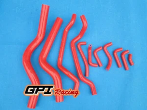 Manguera de radiador de silicona para Mitsubishi Eclipse DSM 1G GSX/GST 4G63T 89-94 ROJO - Imagen 1 de 12
