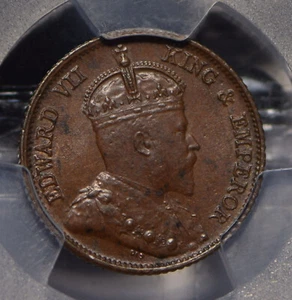 Straits Settlements 1908 1/4 Cents PCGS MS63BN PC0632 combine shipping - Picture 1 of 3