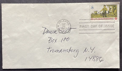 US FDC  Sc# 1479 8c Drummer 1973 Trumansburg NY - Image 1 of 2