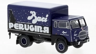 MODELLINO CAMION STATICO BREKINA FIAT 642 WAGON CIOCCOLATO PERUGINA 1962 1/87 - Immagine 1 di 4