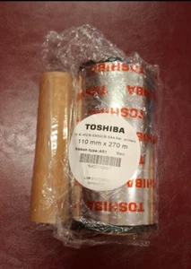 Toshiba TEC AS1 110mm x 270m Farbband - Ribbon Typ AS1 - Schwarz - Picture 1 of 3