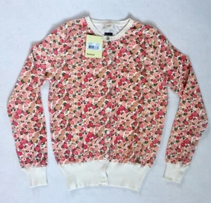 Barbour Cardigan Sweater Floral Mistral Mayfair Cotton sz 10 UK - Picture 1 of 5