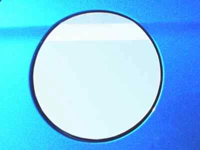 Ajuste: Jaguar XJ8 2004-2005 acero inoxidable tapa de gasolina cubierta acento pegatina 1 pieza Foto 1 de 4