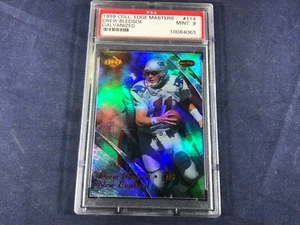 M3-80 FOOTBALL CARD - DREW BLEDSOE - CARD #114 - 1999 EDGE GALVANIZED - GRADE 9 - Picture 1 of 6