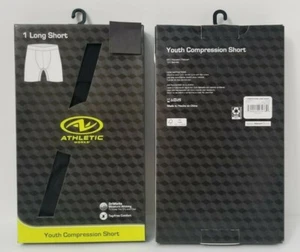 2-Packs Athletic Works Youth Compression Long Short Black ( Pick Size ) - Picture 1 of 3