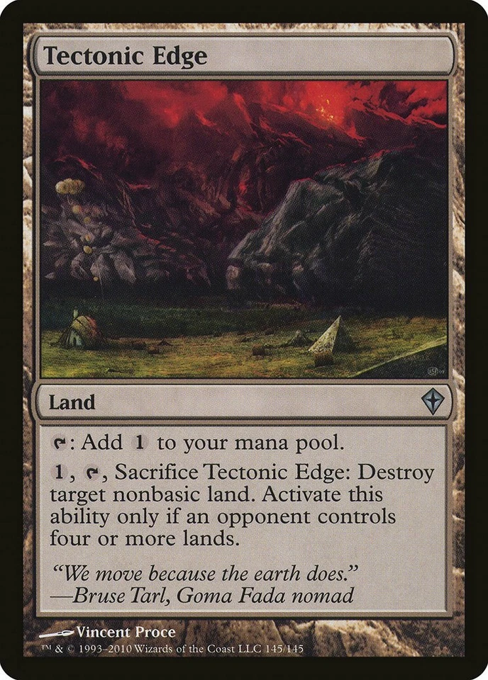 Tectonic Edge Worldwake NM Land Uncommon MAGIC THE GATHERING MTG CARD ABUGames - Image 1 of 1