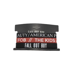 Fall Out Boy "American Psycho" "Irresistible" 3 Piece Bracelet Set #B2085 - Picture 1 of 2
