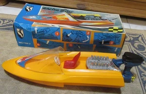 Spielzeug Speedboot „Racing Star“batteriebetrieben, Marke MS-Toy 1970er Germany - Bild 1 von 10