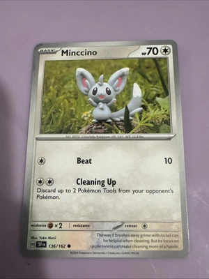 Minccino 136/162 Sv05: Temporal Forces Reverse Holo - Image 1 of 2