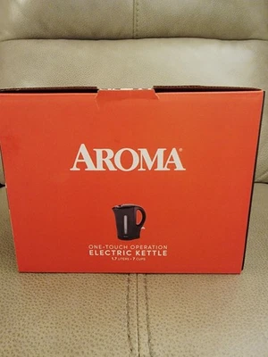 Hervidor eléctrico Aroma 7 tazas funcionamiento con un toque 1,7 L AWK-110B nuevo caja abierta Foto 1 de 4