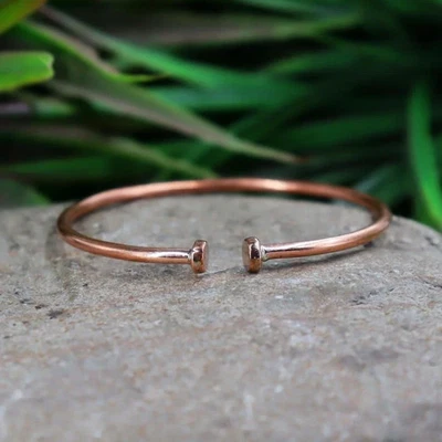 Pure Solid Copper Cuff Bracelet For Women and Men Arthritis Copper Bangle - Image 1 of 4