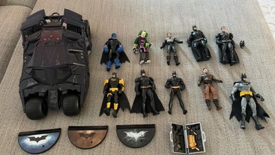 Enorme Mattel DC Mcfarlane 11 Lote Coleção Batman Figura de Ação Bat Mobile - Imagem 1 de 4