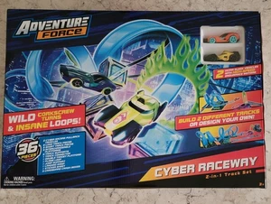 Adventure Force Cyber Raceway Playset With 2 Pullback Vehicles New / In Box - Picture 1 of 7