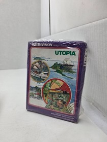 NEW SEALED UTOPIA WITH CRUSHED BOX GAME FOR INTELLIVISION CONSOLE  #D38