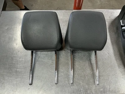 2016 BMW M235i FRONT LEFT & RIGHT HEADREST SET BLACK LEATHER - Image 1 of 4