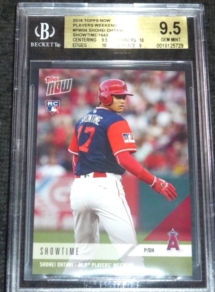 2018 TOPPS NOW PLAYERS WEEKEND SHOWTIME SHOHEI OHTANI BGS 9.5~BETTER THAN PSA 10 - Image 1 of 1