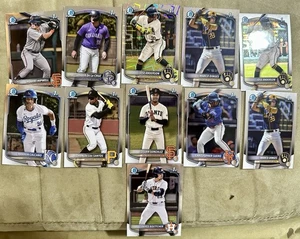 (11) 2025 Bowman Chrome Baseball All 1ST Rookie RC LOT. Mojo Refractors - Picture 1 of 4