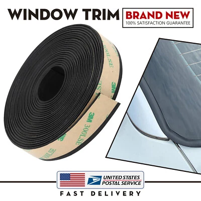 4M Car Front Rear Side Window Trim Edge Moulding Rubber Seal Strip For Toyota - Image 1 of 4