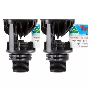 2x Sprinkler Head Wobble Top Tee Aussie Made Water Saving Grass Lawn Garden - Bild 1 von 3